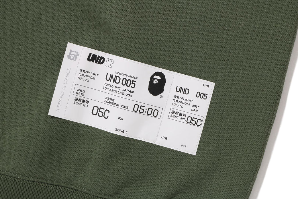 BAPE X UNDFTD Color Camo Relaxed Zip Hoodie Size M