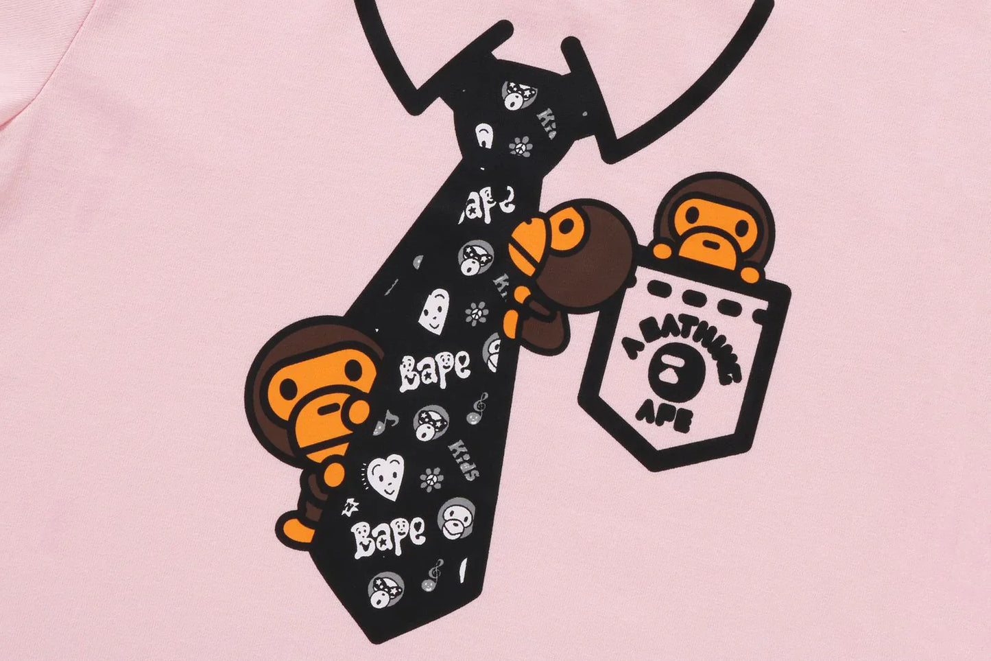 BAPE KIDS X CHOCOMOO Children's printed T-shirt