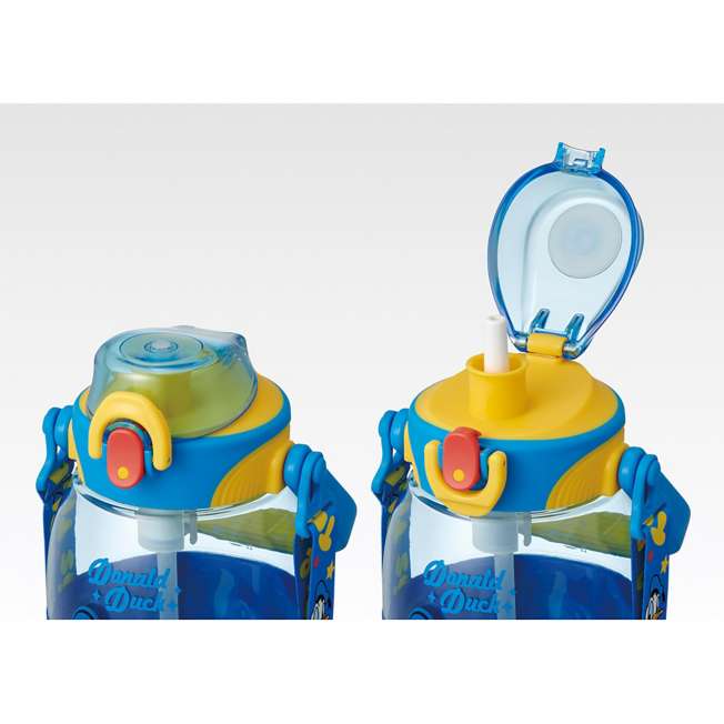 Skater Donald Duck Portable 1.2L Large-Capacity Straw Tumbler with Carry Strap