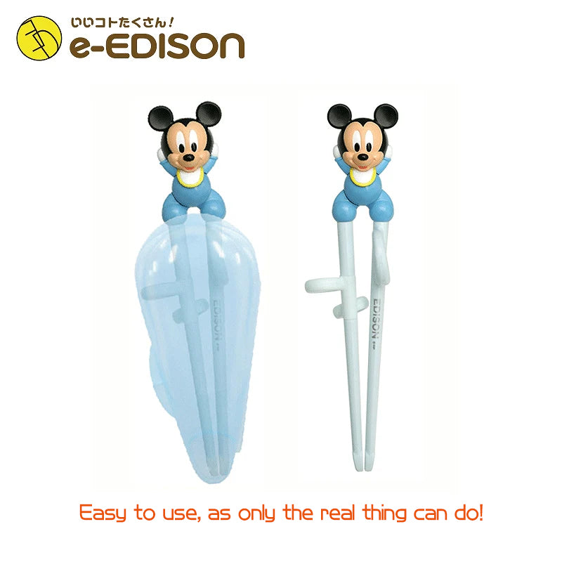 Japan EDISON Mickey baby chopsticks, right-handed, suitable from 2 years old