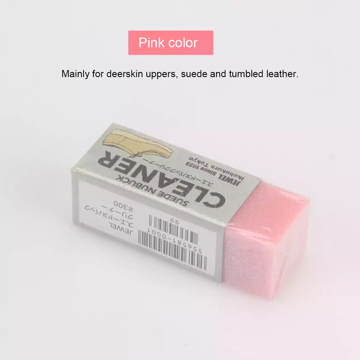 Jewel Cleaner Shoe Eraser, Magic Eraser, Small White Shoe Stain Removal Sneaker Suede Flip Flop Shoe Eraser White/Pink