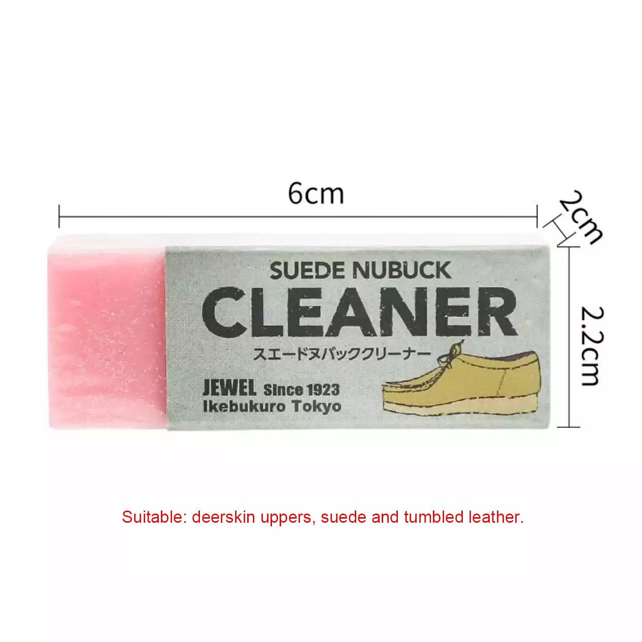 Jewel Cleaner Shoe Eraser, Magic Eraser, Small White Shoe Stain Removal Sneaker Suede Flip Flop Shoe Eraser White/Pink