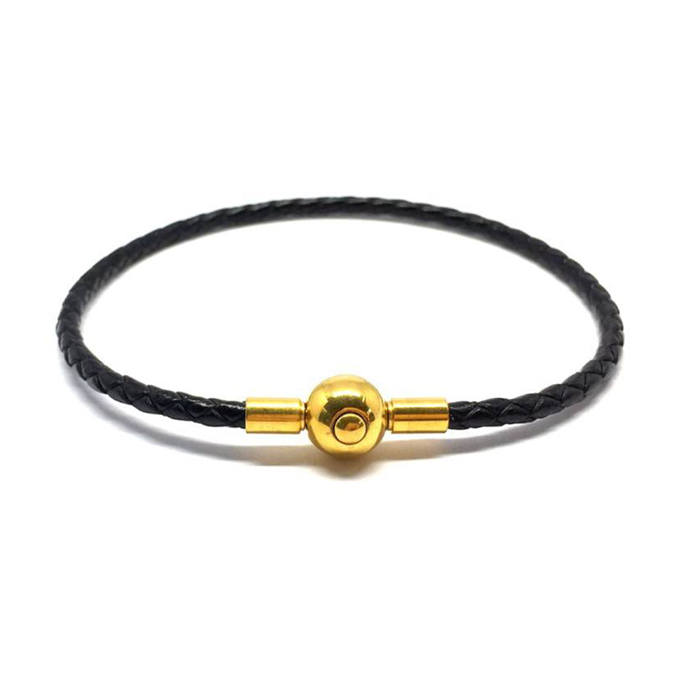 【Red Rope for Lunar New Year】Chow Tai Fook 2.5mm Fine Cowhide Braided Rope,Black