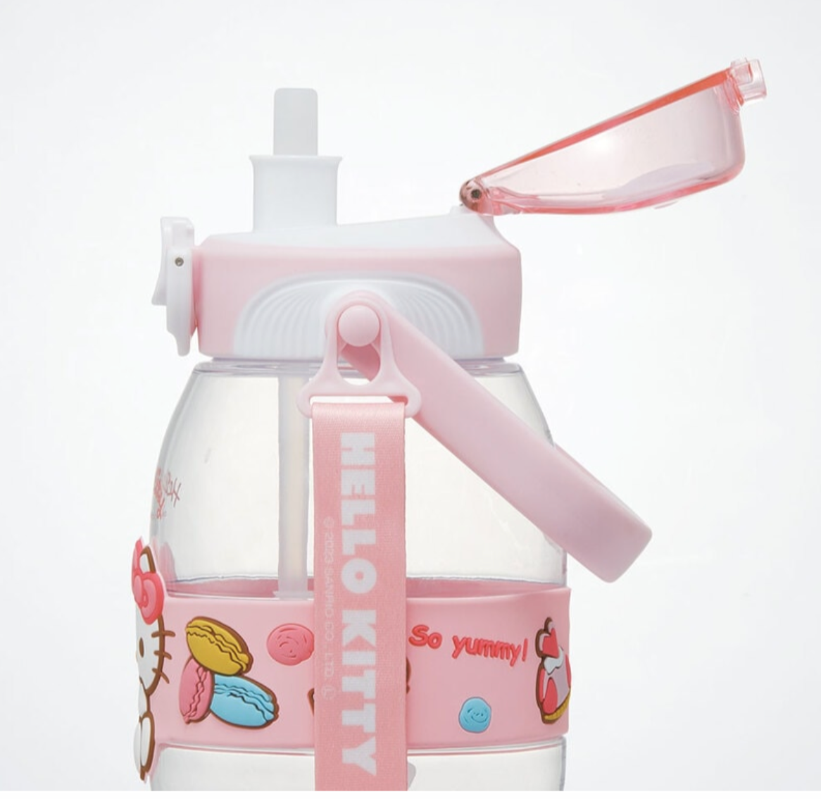 Skater Hello Kitty Portable Straw Water Bottle 1200ml – Shoulder & Hand Carry