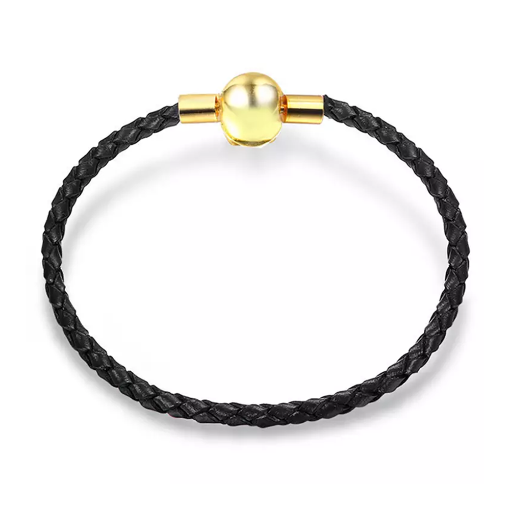 【Red Rope for Lunar New Year】Chow Tai Fook 2.5mm Fine Cowhide Braided Rope,Black