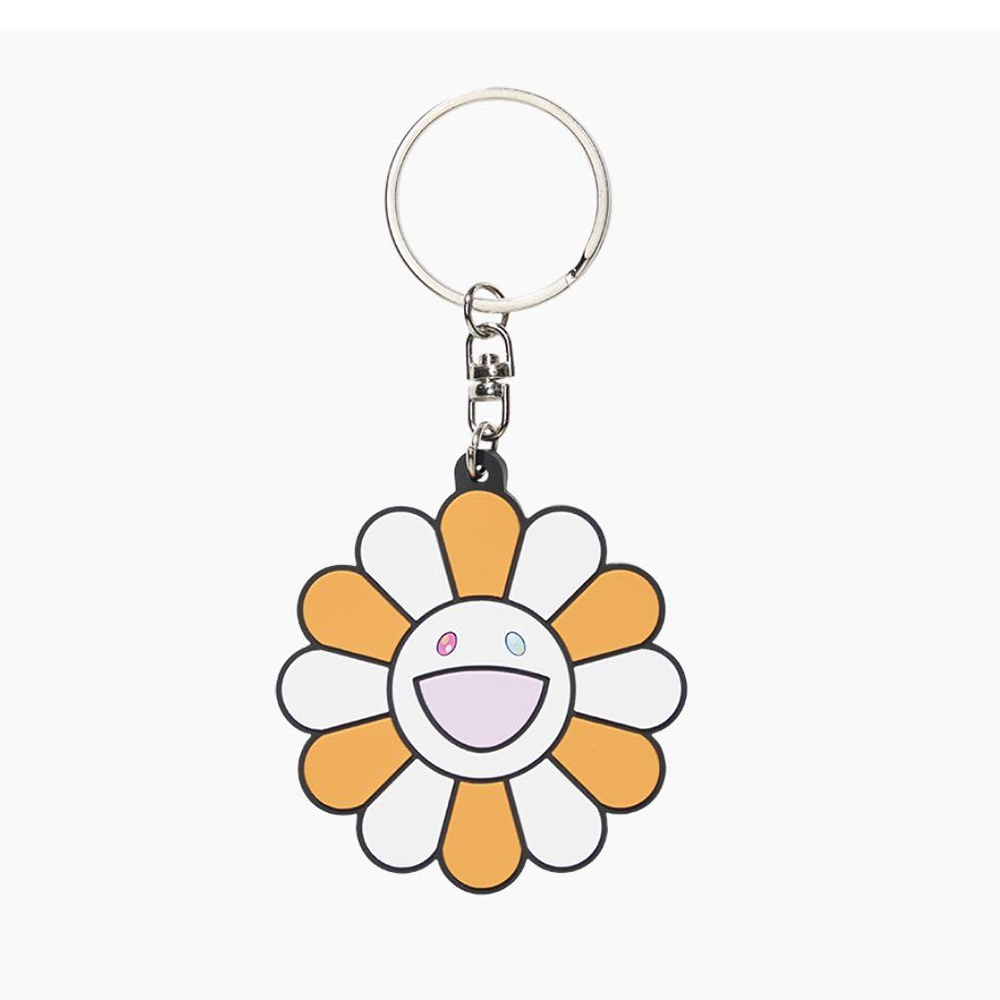 Takashi Murakami ,Keychain, Orange & White, Pink Mouth