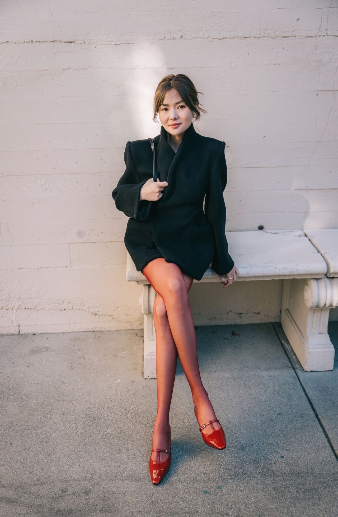 0.1D Sexy Red Stockings((Pear's height 166/100 pounds wearing M))