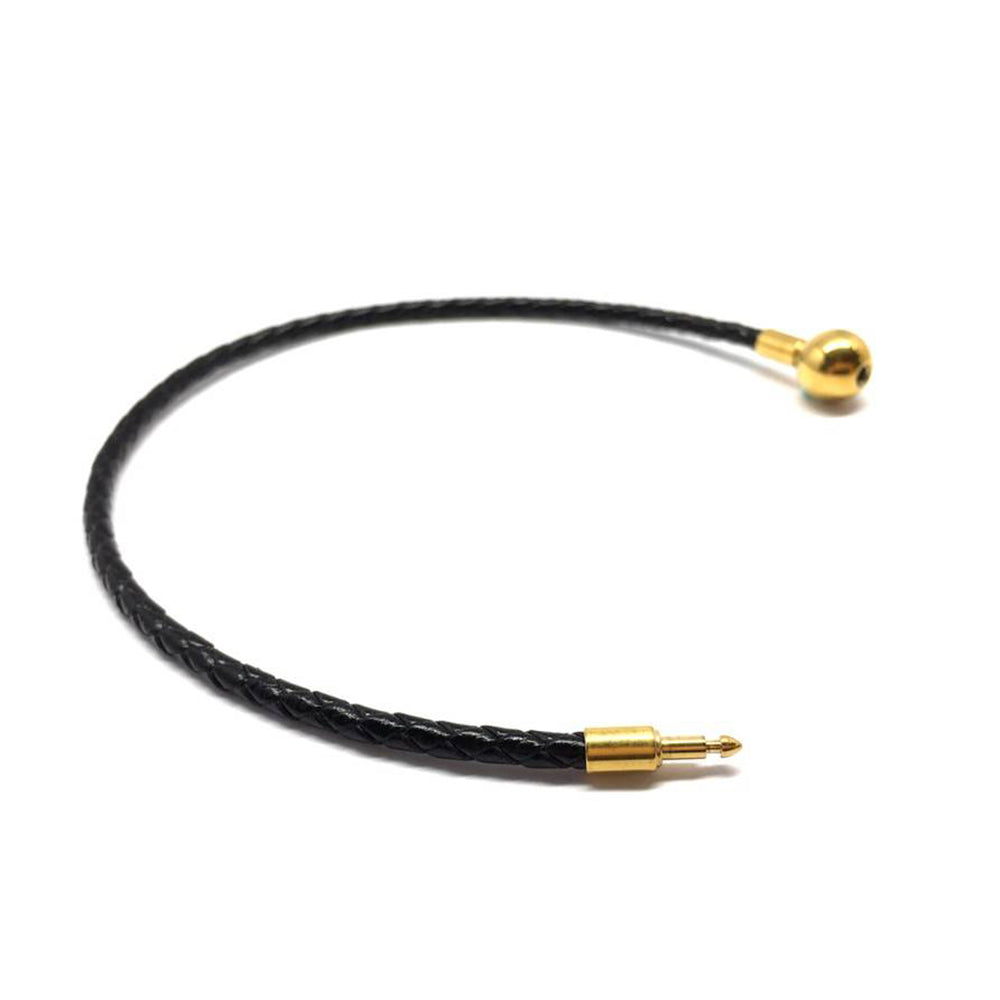 【Red Rope for Lunar New Year】Chow Tai Fook 2.5mm Fine Cowhide Braided Rope,Black