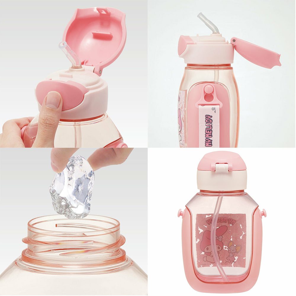 Japan Skater Heat-resistant Resin My Melody Children's Students Straw Cup Large Capacity Water Bottle 530ml