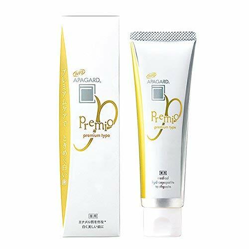 Japan APAGARD PREMIO Micro-particle Whitening Toothpaste, 100g, Gold, Fluoride-free, Anti-cavity, Enamel Repair, Descaling