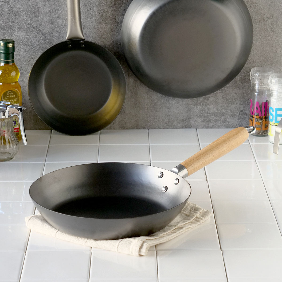 Yamada Kogyosho, HANAKO+a (Nitriding )Frying Pan【24cm】