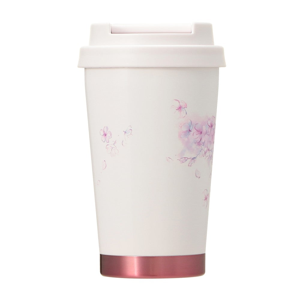 日本星巴克樱花第二弹夜樱 米色TOGO保温杯355ml