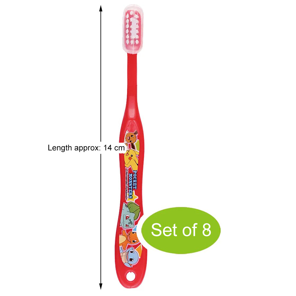 Japan Skater x Pokemon Individually Wrapped Soft Bristle Toothbrush for Kids 8pcs 3-5 years old