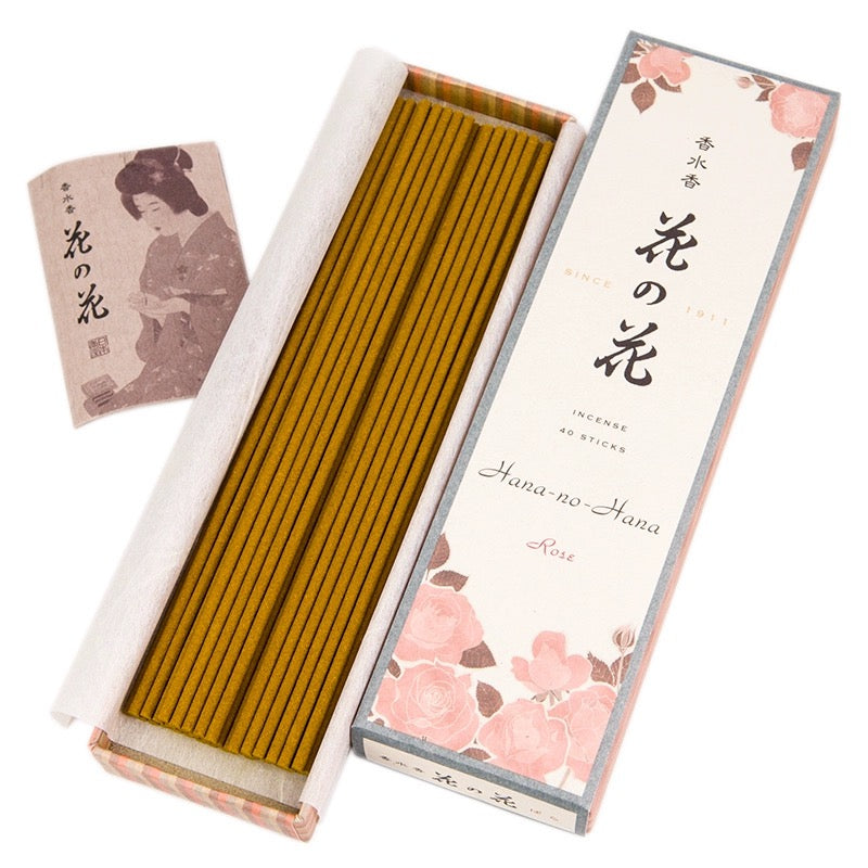 Japan NIPONN KODO Incense Hana-no-Hana, Indoor Diffuser, Soft Fragrance, Long Lasting, 40pcs