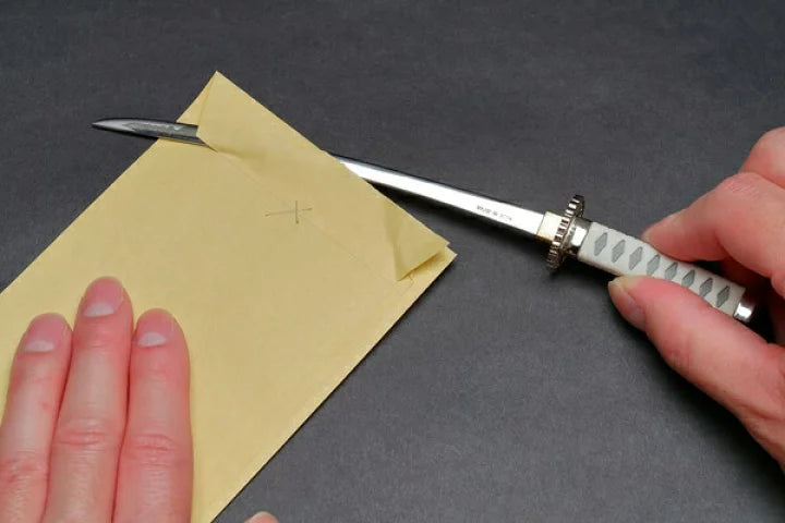 Okita Sōji「菊一文字則宗」Meitou Paper Knife, Letter Opener, Ornament, Desktop Decoration