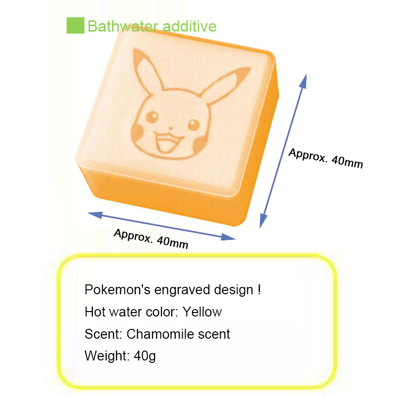 Japan BANDAI Toys Bath Ball, Soaking Ball, Dissolved with Toys Floating Out【Pokemon】small size