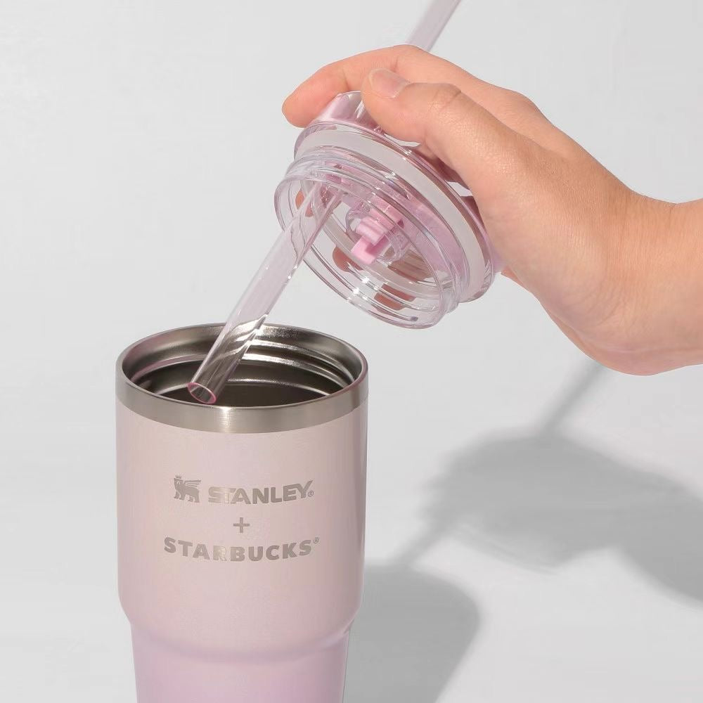 Japan Starbucks 2026 First Cherry Blossom Limited Edition STANLEY Mermaid Princess Straw Cup, 414ml