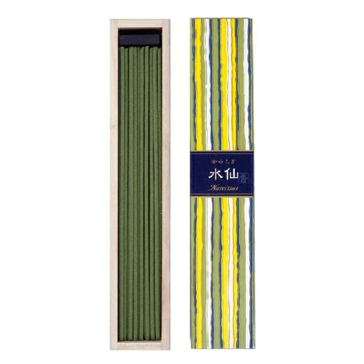 Japan Nippon Kodo Incense daffodils 40 Sticks With Incense Holder
