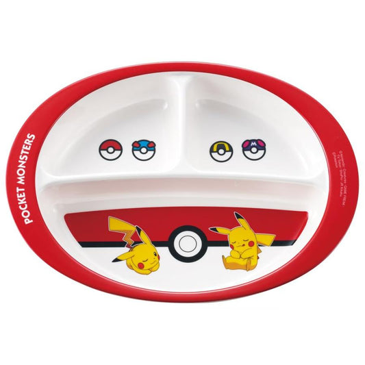 Japan Skater Pikachu Heat-resistant Dinner Plate, approx. 750ml, approx. 260X195X40mm Dishwasher-safe