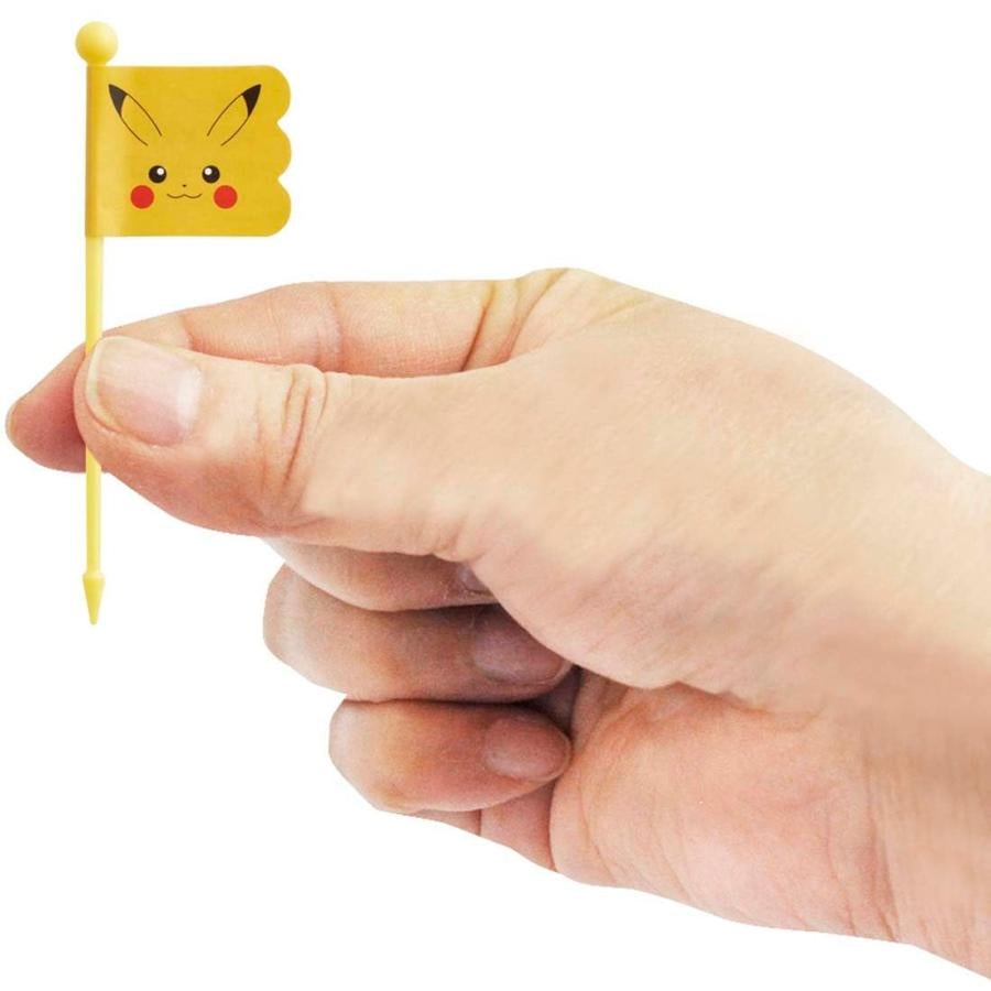 Japan skater Pikachu Bento Decorative Toothpick, Small Flag Cartoon Dinner Plate Decoration, 9 PCS
