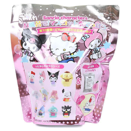 Japan Sanrio Toys Bath Ball,  Soaking Ball, Dissolved with Toys Floating Out【Spray Camera Dolls & Toys】Fresh Scent
