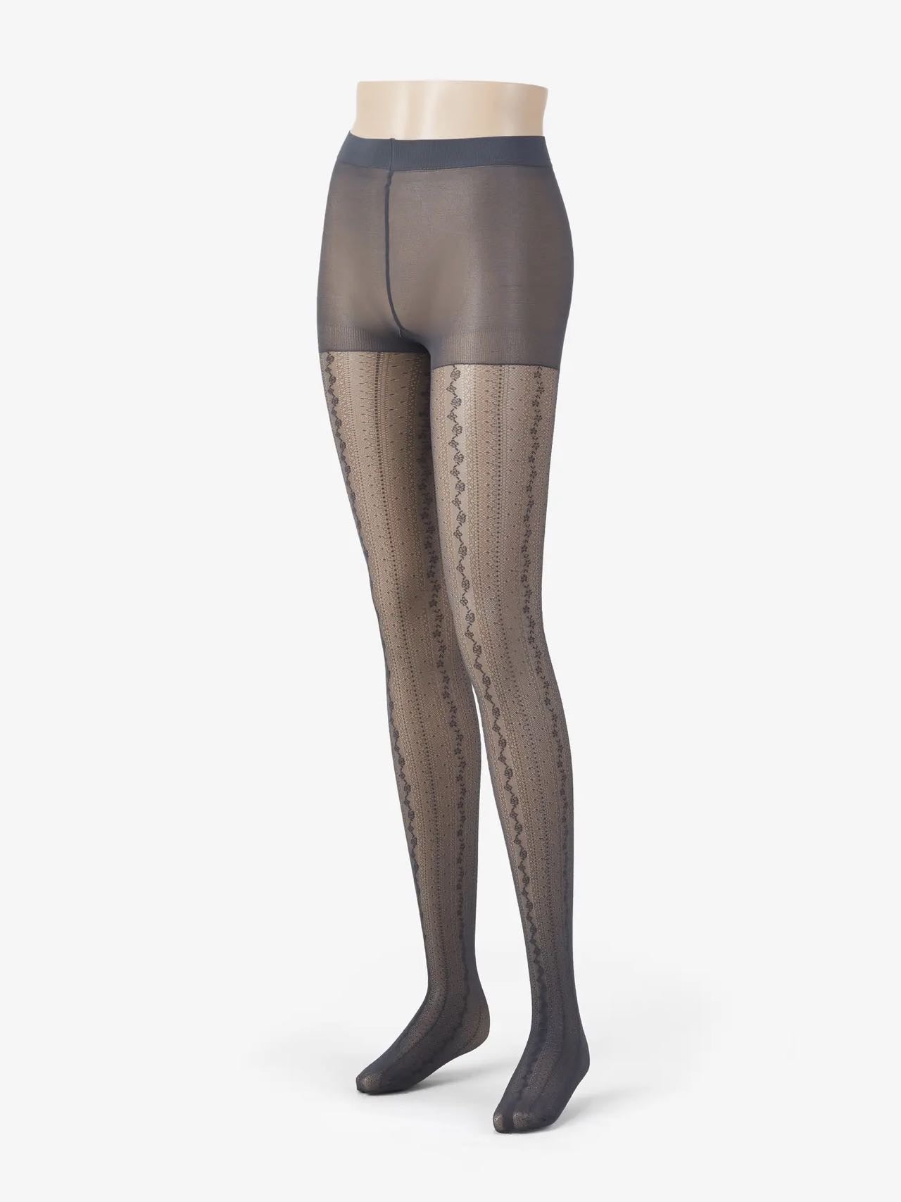 Japan Tabio Lace Flower Pantyhose, Stockings M-L fits (150cm-165cm)
