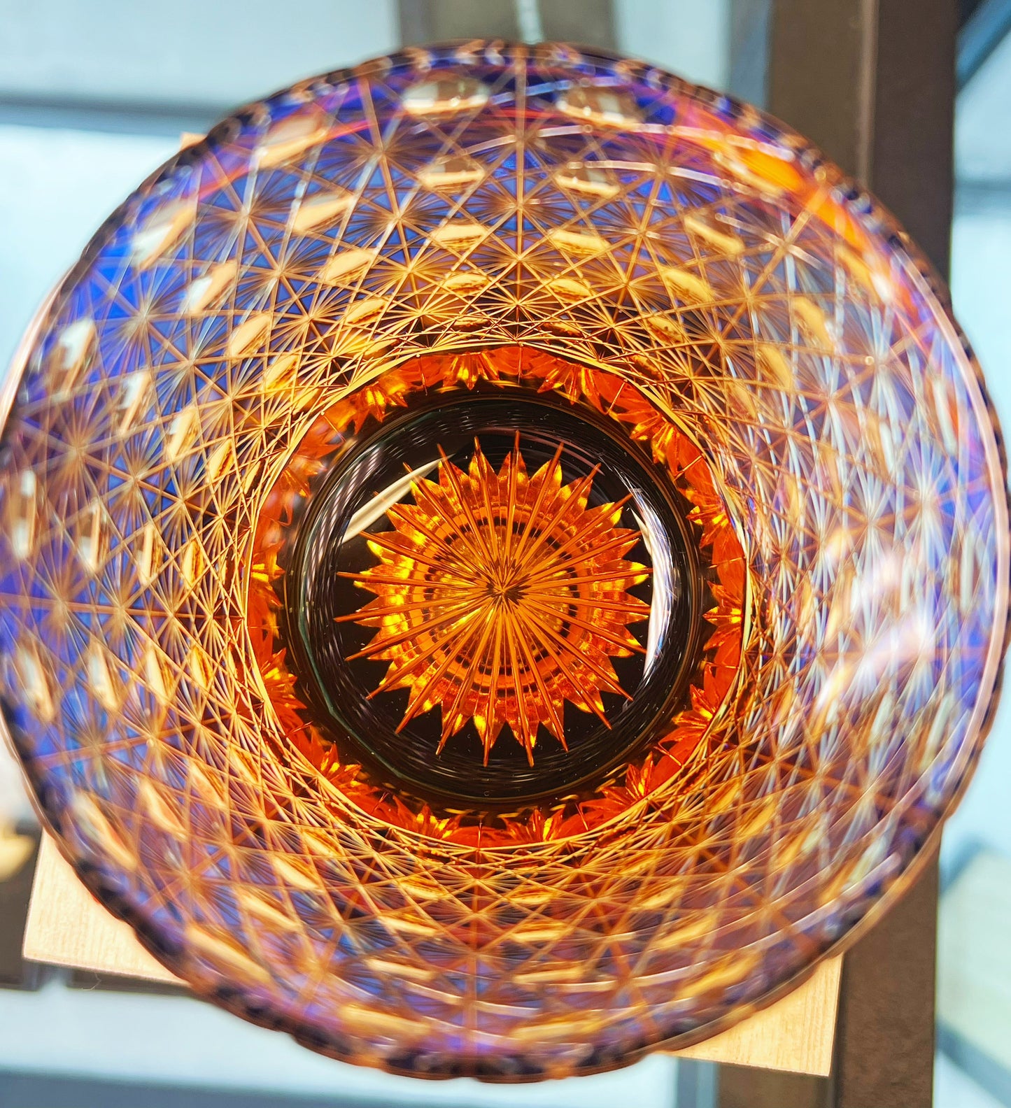 Yamada Edo Kiriko Whiskey Glass – “Kiku Pattern” 菊纹 (by Masaaki Yamada)