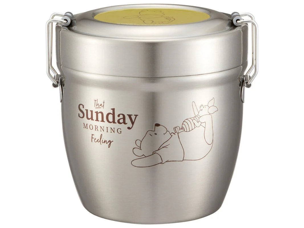Japan Skater Winnie the Pooh Antimicrobial Insulated Stainless Steel Lunchbox 550ml