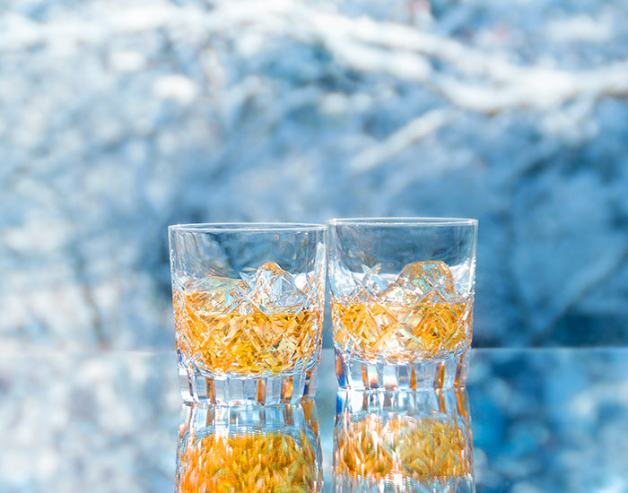 Yamada Edo Kiriko “Crown” Whiskey Glass – Clear Crystal