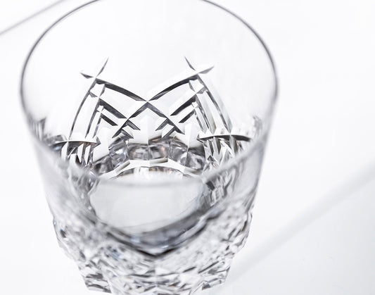 Yamada Edo Kiriko “Crown” Whiskey Glass – Clear Crystal
