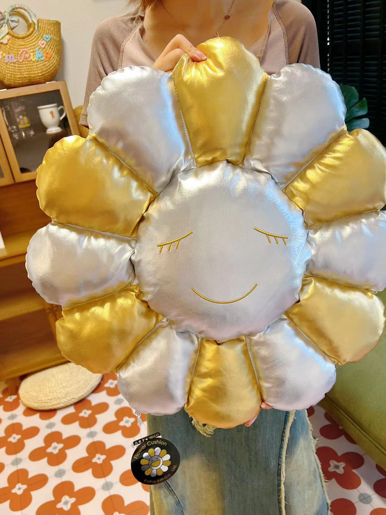 Takashi Murakami Flower pillow,Flower Cushion / Multicolor 60cm