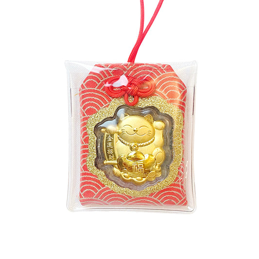 Chow Tai Fook Limited Pure Gold Omamori - Lucky Guard Charm Amulet