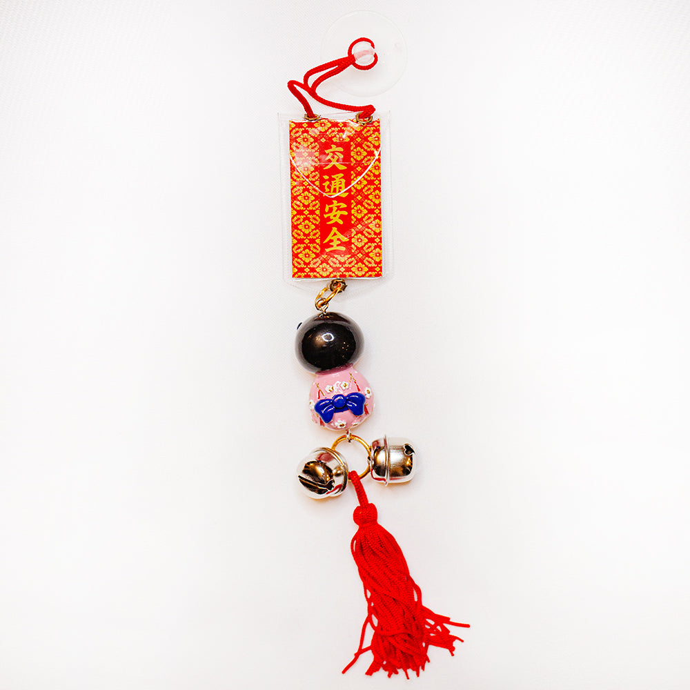 Asakusa Jinja Japanese Omamori,Heian Omamori, Car Pendant, Kimono Girl