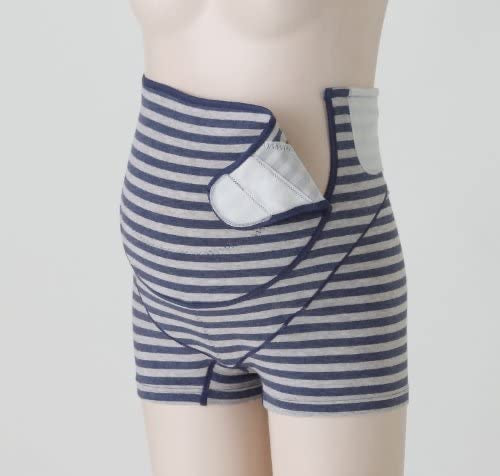Japan inujirushi Convenient Inspection Pants, Pregnancy Belt,Cotton HB8367 Navy