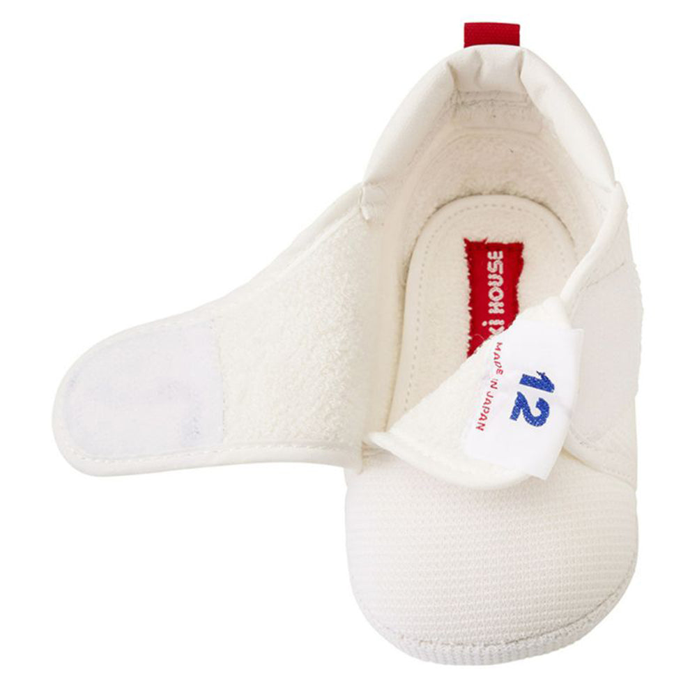 MIKIHOUSE New Double Row Embroidery + Antibacterial Material ，A section of toddler shoes /Award-winning shoes White