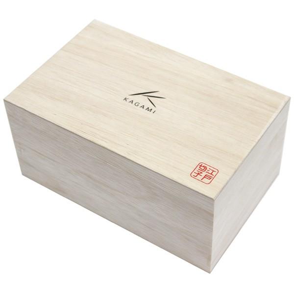KAGAMI Edo Kiriko Sake Single-Sided Decanter 350cc Made by Hideaki Shinozaki (J66-2641BLK) with Wooden Box