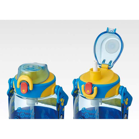 Skater Donald Duck Portable 1.2L Large-Capacity Straw Tumbler with Carry Strap