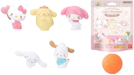 Japan  BANDAI Toys Bath Ball, Soaking Ball, Dissolved with Toys Floating Out【Sanrio Toy】】