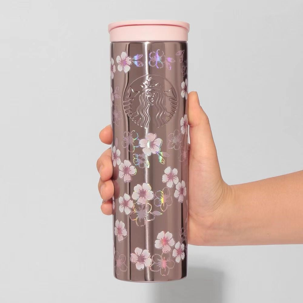 Starbucks Japan 2026 Sakura Limited Edition First Drop, Chloe Sakura Insulated Water Bottle, 473ml