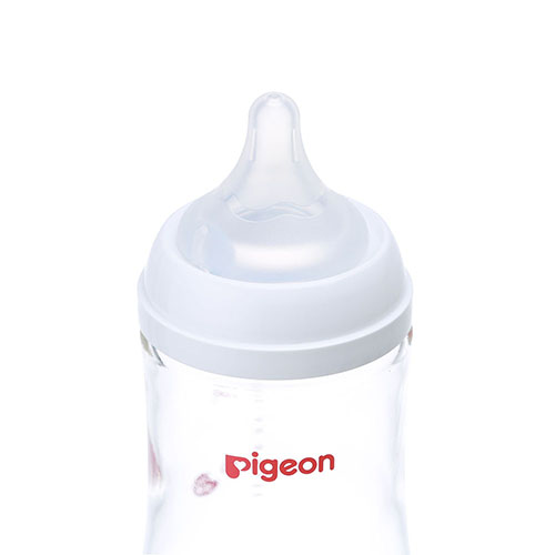 Pigeon SofTouch Heat-Resistant Glass Baby Bottle 160ml