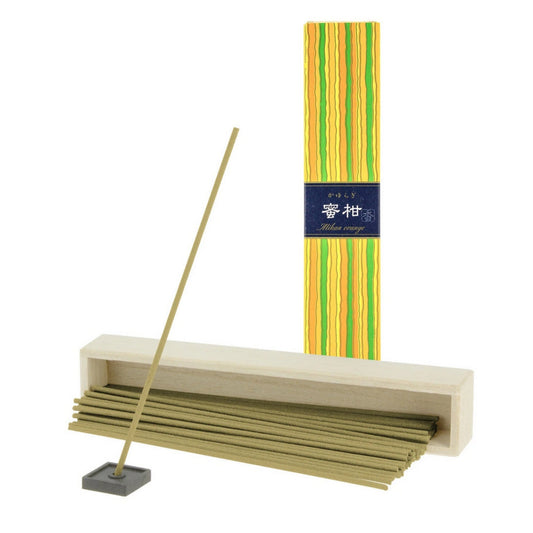 Nippon Kodo Kayuragi Incense – Mikan Orange (40 sticks with holder)