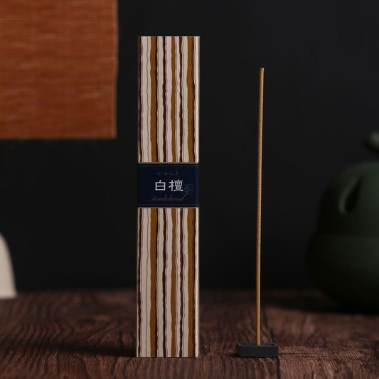Nippon Kodo Kayuragi Incense – Sandalwood (40 sticks with holder)