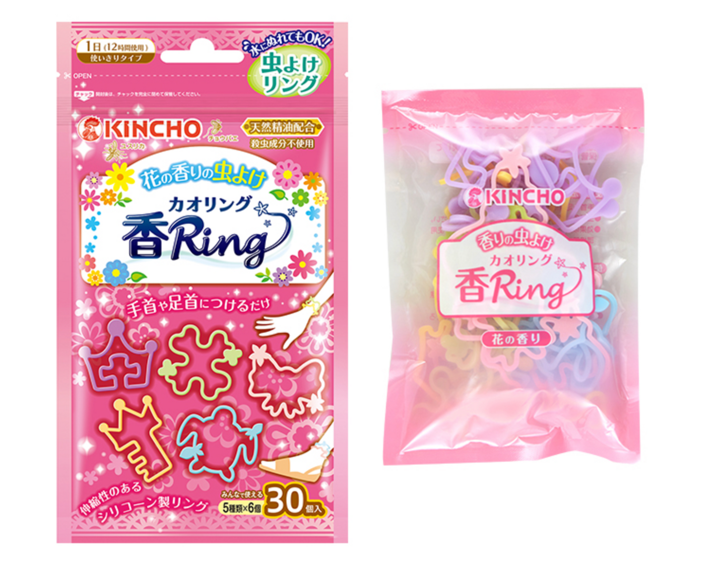 Japan KINCHO Mosquito Repellent Bracelet Flower/Fruit Scent 30pcs