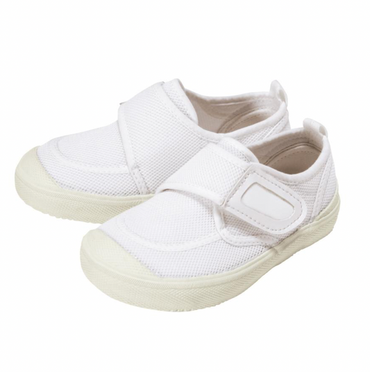 MIKIHOUSE Small White Shoes Made in Japan (14-9408-578) for Babies With High Toes (no box by default)