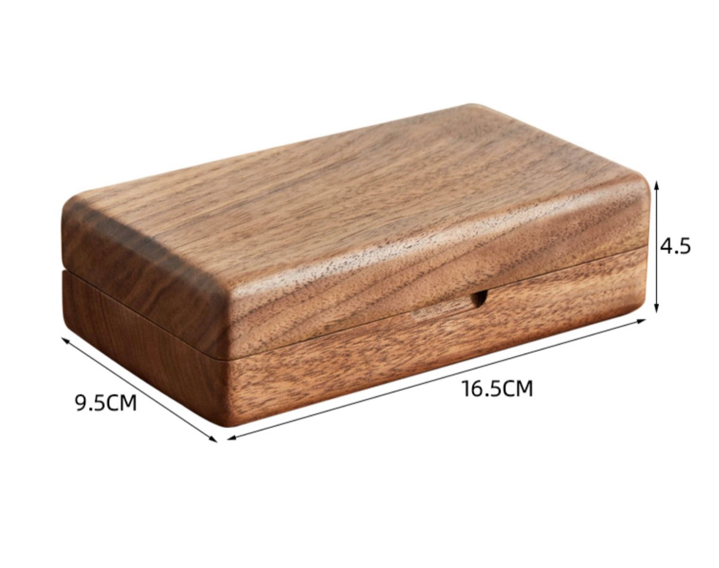 Walnut Wooden Jewelry Storage Box – Elegant Organizer