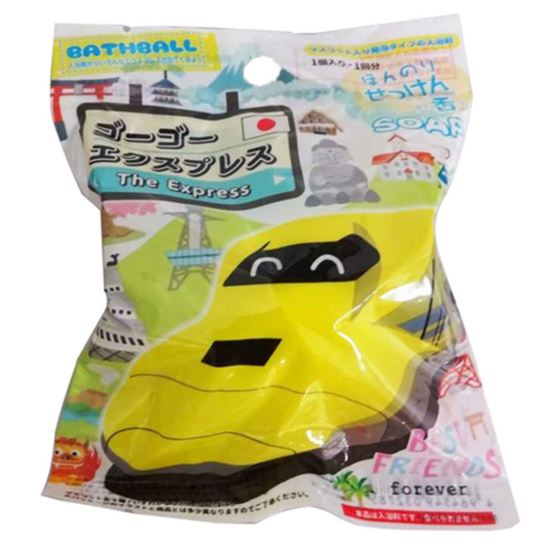 Japan Toys Bath Ball， Soaking Ball, Dissolved with Toys Floating Out【Shinkansen】