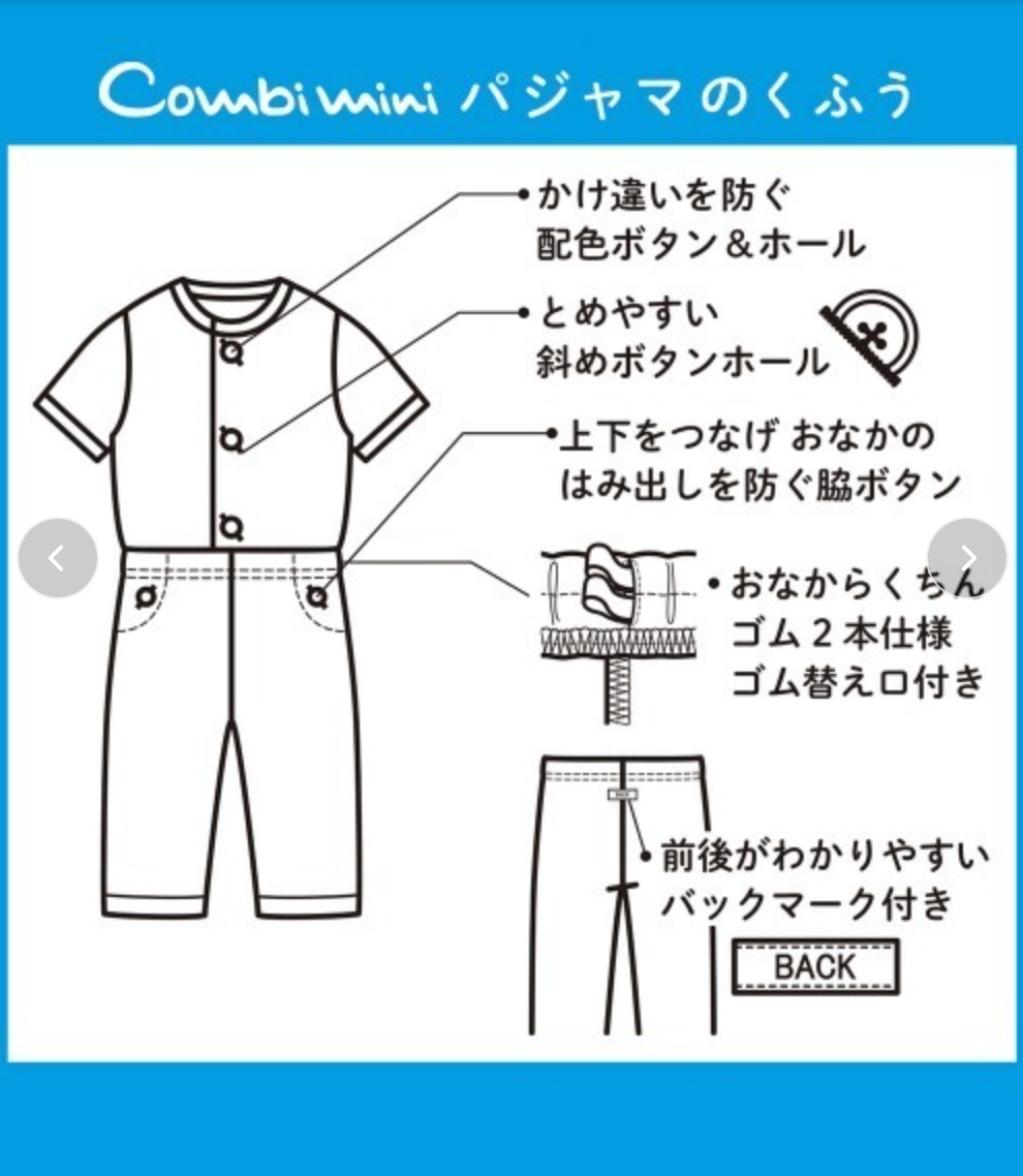 Combi Summer Pajamas – Short Sleeve Front-Button Gauze Set with Colorful Stripes