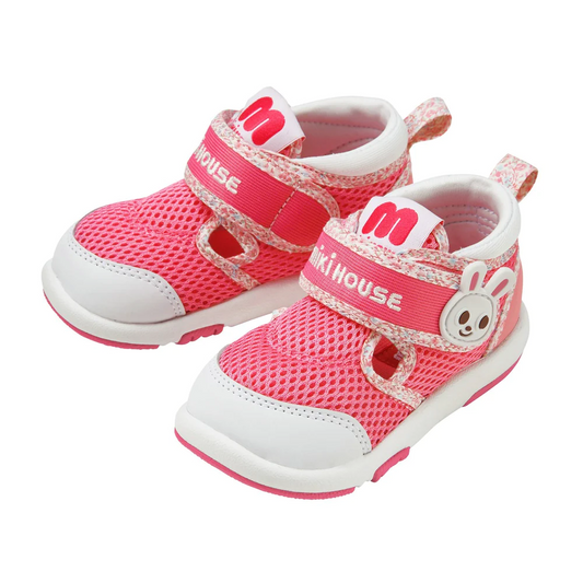 MIKIHOUSE  Big Kids,Pink Colorful Bunny,Breathable Mesh Sandals