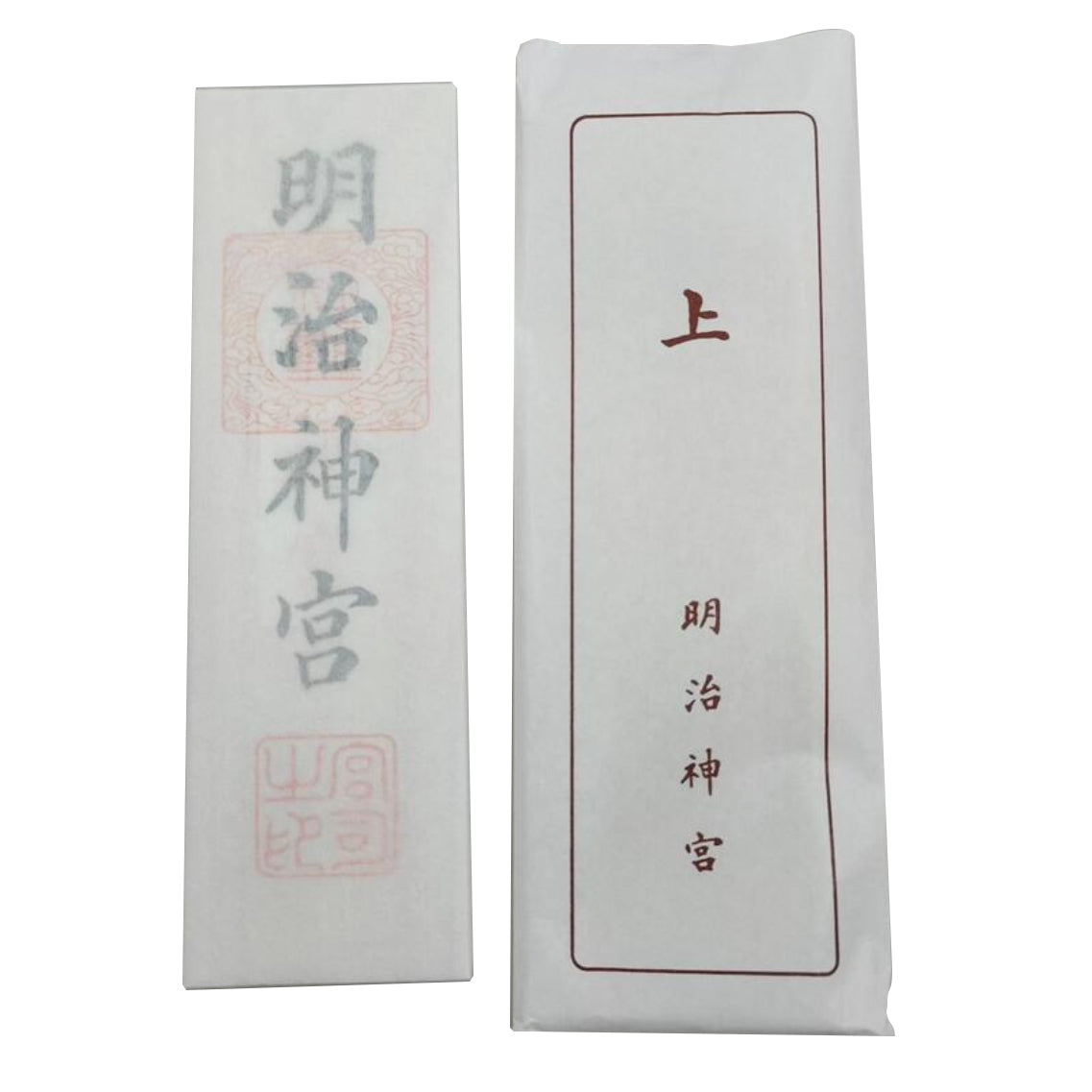 Japan Meiji Jingu，Special talisman (Meiji Jingu character)talisman，Paper tag packaging