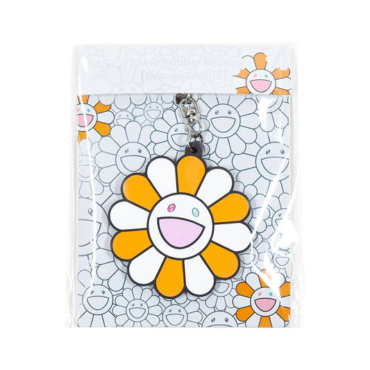 Takashi Murakami ,Keychain, Orange & White, Pink Mouth